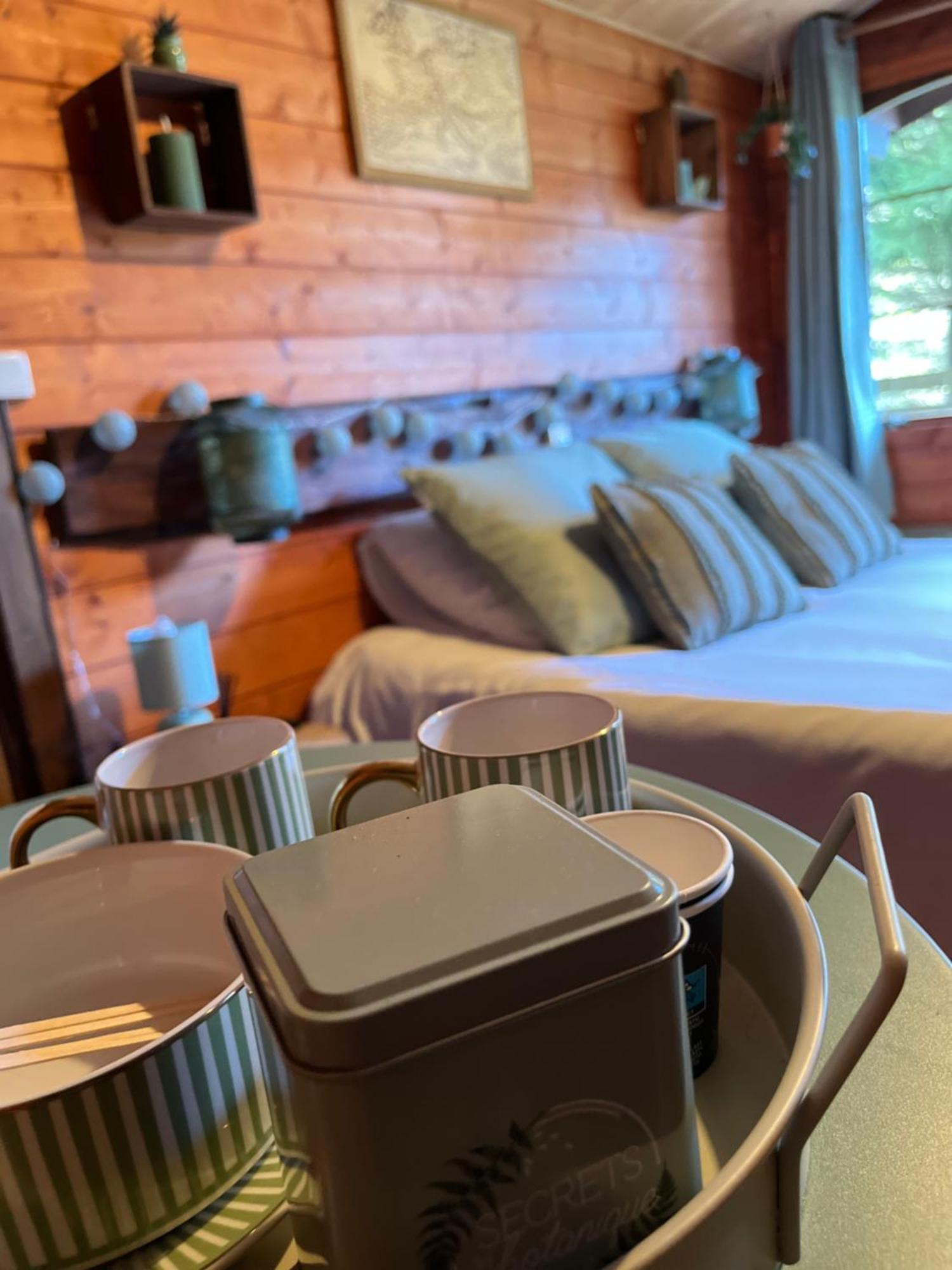 "Le Maloya" Chalets Independants -Chambre Balneo - Relais Motards Lacaune Dış mekan fotoğraf